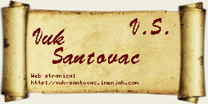 Vuk Santovac vizit kartica
